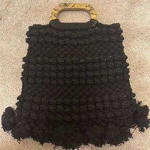 Cleobella black knit bag
